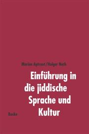 Cover of: Einführung in die jiddische Sprache und Kultur by Marion Aptroot