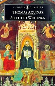 Cover of: Aquinas: Selected Writings (Penguin Classics)