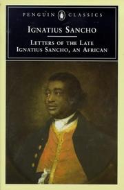 Cover of: Letters of the late Ignatius Sancho, an African by Ignatius Sancho