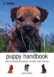 Cover of: Collins Puppy Handbook by Gwen Bailey