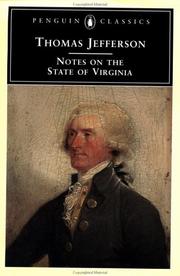 Cover of: Notes on the State of Virginia by Thomas Jefferson