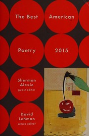 Cover of: The best American poetry 2015 by Sherman Alexie, David Lehman