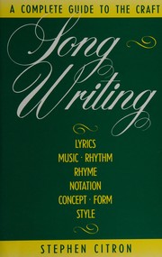 Cover of: Songwriting by Stephen Citron