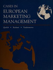 Cover of: Cases in European marketing management