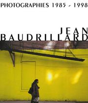 Cover of: Jean Baudrillard: Photographies 1985-1998