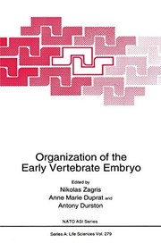 Cover of: Organization of the Early Vertebrate Embryo