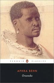 Cover of: Oroonoko by Aphra Behn