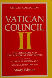 Cover of: Vatican Council II, the conciliar and post conciliar documents