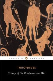 Cover of: History of the Peloponnesian War. by Thucydides