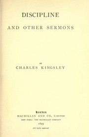 Cover of: Discipline, and other sermons. by Charles Kingsley