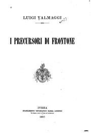 Cover of: I precursori de Frontone