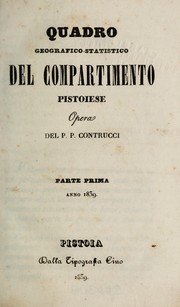 Cover of: Quadro geografico-statistico del compartimento pistoiese
