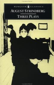 Cover of: Three plays by August Strindberg