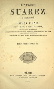 Cover of: Opera omnia. by Francisco Suárez