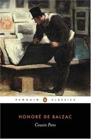 Cover of: Cousin Pons by Honoré de Balzac