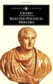 Cover of: Selected political speeches of Cicero by Cicero