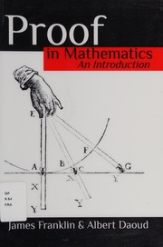 Cover of: Proof in mathematics: an introduction