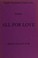 Cover of: All for love