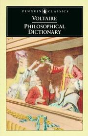 Cover of: Philosophical Dictionary (Penguin Classics) by Voltaire