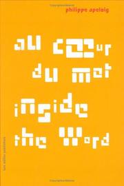 Cover of: Philippe Apeloig: Inside the Word