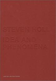 Cover of: Steven Holl: Idea and Phenomena