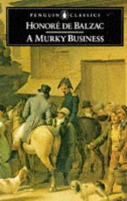 Cover of: A murky business. by Honoré de Balzac