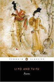 Cover of: Li Po and Tu Fu by Arthur Cooper, Tu Fu