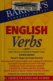 Cover of: English Verbs: And a Review of Standard English Usage