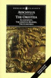 Cover of: The Oresteia by Aeschylus