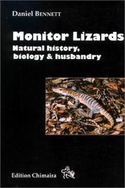 Cover of: Monitor lizards: natural history, biology & husbandry