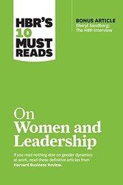 Cover of: HBR's 10 Must Reads on Women and Leadership