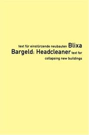 Cover of: Headcleaner: Text für Einstürzende Neubauten = Text for Collapsing New Buildings