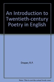 Cover of: Introduction to Twentieth-century Poetry in English, An