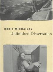 Cover of: Unfinished Dissertation: Or Discussions With Oneself