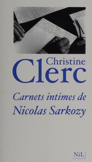 Cover of: Carnets intimes de Nicolas Sarkozy