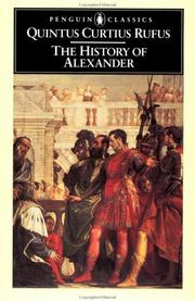 Cover of: The history of Alexander by Quintus Curtius Rufus