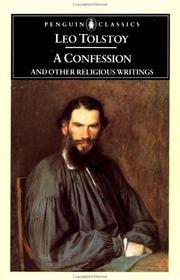 Cover of: A confession and other religious writings