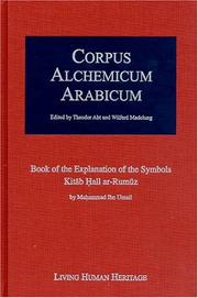 Cover of: Corpus Alchemicum Arabicum by Theodor Abt