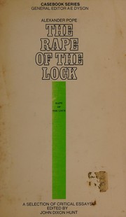 Cover of: Pope: The rape of the lock: a casebook.