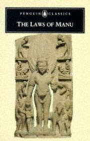 Cover of: The laws of Manu by Manu (Lawgiver)