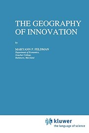 Cover of: The Geography of Innovation