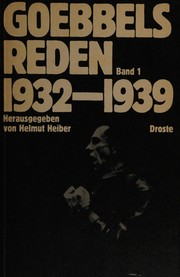 Cover of: Goebbels-Reden.