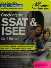 Cover of: Cracking the SSAT & ISEE by Elizabeth Silas