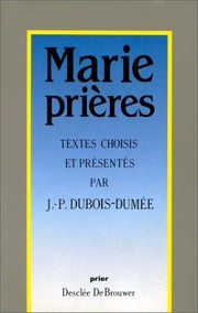 Cover of: Marie prières