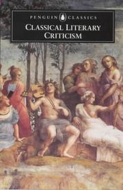 Classical literary criticism by Penelope Murray, T. S. Dorsch