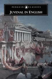 Cover of: Juvenal in English by Juvenal, Martin M. Winkler