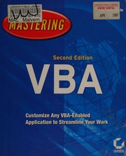 Cover of: Mastering Microsoft VBA