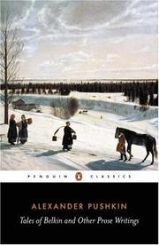 Cover of: Tales of Belkin and Other Prose Writings (Penguin Classics) by Aleksandr Sergeyevich Pushkin