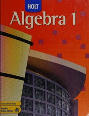 Cover of: Algebra 1 by Edward B. Burger, David J. Chard, Earlene J. Hall, Paul A. Kennedy, Steven J. Leinwand, Freddie L. Renfro, Dale G. Seymour, Bert K. Waits