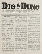 Dig & dung, sales and service bulletin by Wayland Dahlia Gardens